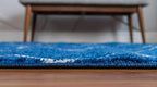 Unique Loom Trellis Frieze Collection Area Rug - Geometric (7' 10" x 10' Oval, Navy Blue/ Ivory)