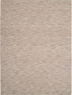 Pemberly Row 6' x 9' Beige Fabric Modern Indoor/Outdoor Area Rug