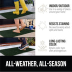 GORILLA GRIP Front Door Mat, 35x23, Indoor Outdoor Ultra Absorbent HydroAbsorb Doormat, Absorbs Up to 5.7 Cups of Water, Stain and Fade Resistant, Rubber Backing Doormats, Captures Dirt, Green