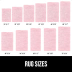 GORILLA GRIP Bath Rug Mat 60x24, Soft Absorbent Chenille, Quick Dry Microfiber Mats, Rubber Backing Washable Shower Floor Rugs, Bathmat Runner, US Designed Bathroom Home Decor Accessories Light Pink