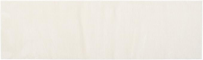 Revival Rugs Stripe 2'7"x9' Machine Washable Runner Rug for Hallway Entryway - 100% Recycled Oeko-TEX Certified, Medium Pile, Beige, Cream