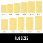 GORILLA GRIP Bath Rug Mat 60x24, Thick Soft Absorbent Chenille, Quick Dry Microfiber Mats, Rubber Backing Washable Shower Floor Rugs, Bathmat Runner, US Designed Bathroom Home Decor Accessories Yellow