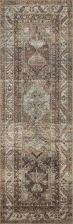Loloi Amber Lewis Billie Collection, Clay & Sage 3'-6" x 5'-6" Area Rug – Antique & Distressed Accent Rugs for Living Room, Bedroom, Entryway & Hallway, No Shed High Traffic Area Home Decor Rug
