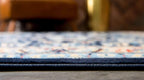 Unique Loom Sialk Hill Collection Area Rug - Washington (7' 1" x 10' Rectangle Navy Blue/Cream)