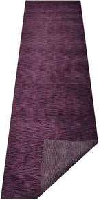 Hand Knotted Loom Wool ECO-Friendly Area Rugs - 2'6''x10', Runner, Purple Color, Solid Plain Design, High Pile Handmade Anti Skid Area Rugs for Living Room, Bed Room (L00111)