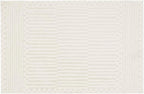 Revival Rugs Soloba 3'11"x6'1" Machine Washable Area Rug for Kitchen Bedroom - 100% Recycled Oeko-TEX Certified, Medium Pile, Beige, Cream