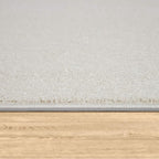 Paco Home Solid Area Rug in Cream Modern Plain Design, Size: 4'7" x 6'7"
