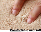 Soft Cashmere Area Rug Luxury Bedside Carpet Bedroom Living Room Mats Solid Color Children's Room Rugs Runner Carpets Indoor Mats Home Décor White Gray Red 3' X 5'