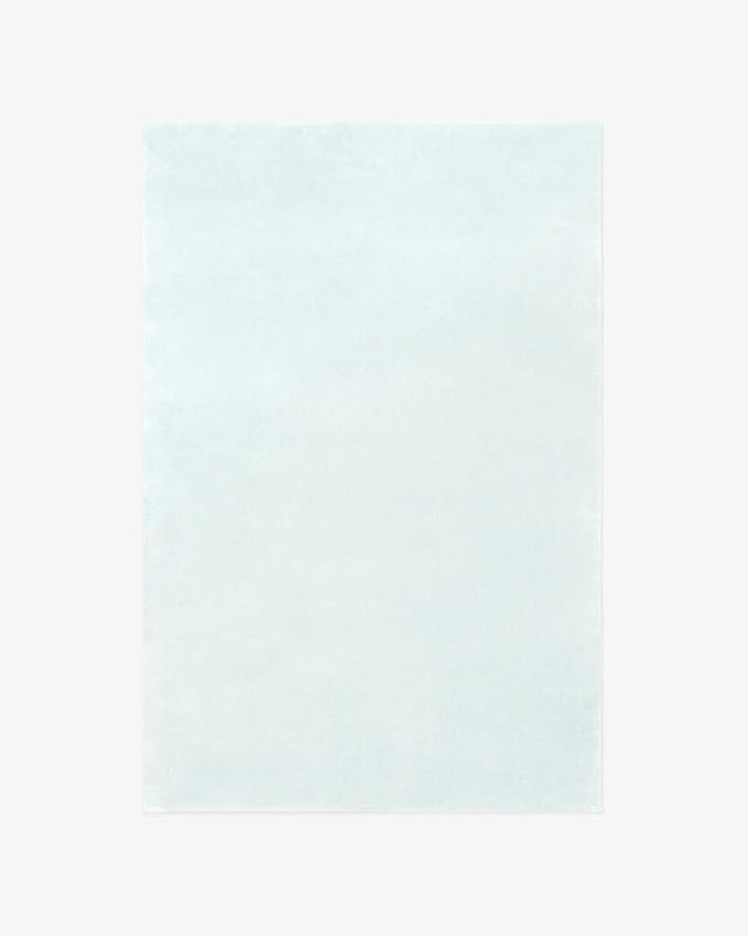 Hand-Tufted Wool Rectangle Area Rug – Soft Premium Wool Carpet for Living Room, Bedroom & Home Décor – 7X11 ft| Powder Blue – Durable, Non-Slip Backing, Handcrafted Rug