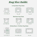 Area Rug 8x10 Washable Rug, Vintage Boho Medallion Rugs Non-Slip Soft Low Pile Large Distressed Rug Indoor Retro Carpet for Living Room Bedroom Dining Room Home Office (Sage Green, 8'x10')
