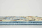 Unique Loom Sialk Hill Collection Area Rug - Washington (2' 11" x 16' 5" Runner Light Blue/Navy Blue)