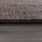 Hand Knotted Loom Wool ECO-Friendly Area Rugs - 10'x10', Octagon, Brown Color, Solid Plain Design, High Pile Handmade Anti Skid Area Rugs for Living Room, Bed Room (L00111)