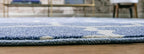 Rugs.com Lattice Collection Rug – 8 Ft Round Light Blue Medium Rug Perfect for Kitchens, Dining Rooms