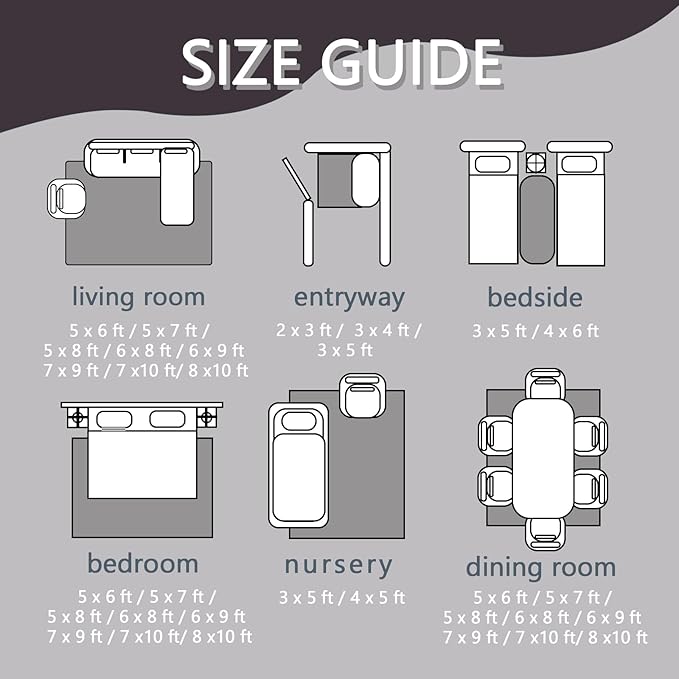 Modern Hexagon Rug, 5x7 Rug, Geometric Pattern Rugs for Entryway, Modern Large Area Rug, Washable Rug Non Slip Soft Indoor Carpet, Kids and Pets Friendly, Modern Hexagon Home & Room Decor