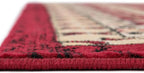 Unique Loom Taftan Collection Border Geometric Tribal Inspired Design Area Rug (2' 11 x 16' 5 Runner, Red/ Gold)