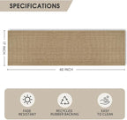 Artoid Mode Non Skid Kitchen Rugs and Mats, Absorbent Washable Doormat for Kitchen Floor in Front of Sink 17x60 Inch