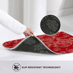 Dragon Bath Rugs Microfiber Bathroom Mat Soft Plush Shaggy Shower Mat for Bathroom Fluffy Comfortable Water Absorbent Carpet Non-Slip Machine Washable 20"X30"
