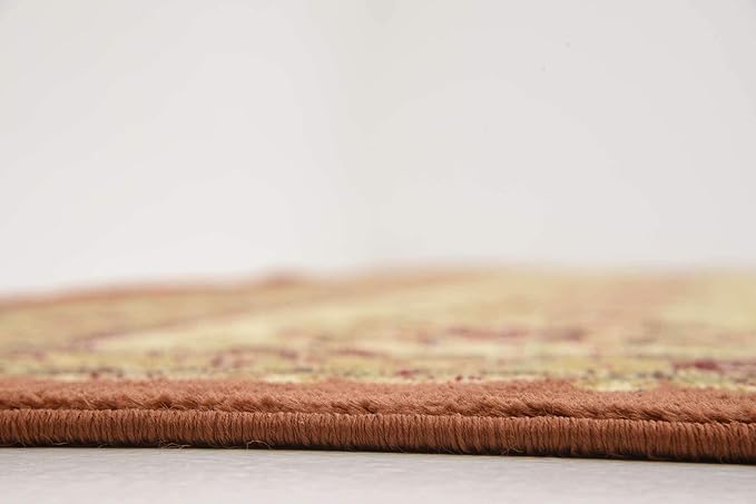 Unique Loom Voyage Collection Traditional Oriental Classic Intricate Design Area Rug (10' 0 x 13' 0 Rectangular, Terracotta/Ivory)
