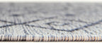 Unique Loom Outdoor Trellis Collection Area Rug - Tribal Trellis (7' 10" Square, Gray/ Black)