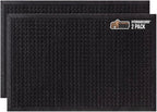 GORILLA GRIP Front Door Mat, 35x23 Black, Indoor Outdoor Ultra Absorbent HydroAbsorb Doormat, Absorbs Up to 1.7 Cups of Water, Stain and Fade Resistant, Rubber Backing Doormats, Captures Dirt, 2 Pack