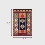 Vintage Boho Area Rugs Multicolor Ethnic Style Geometric Splicing Carpets Bedroom Living Room Kitchen Floor Mats Indoor Outdoor Non-Shedding Runner Rug Home Décor Carpet 1.3' X 2'