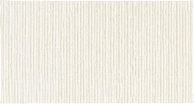 Revival Rugs Stripe 2'7"x4'11" Machine Washable Area Rug for Kitchen Bedroom - 100% Recycled Oeko-TEX Certified, Medium Pile, Beige, Cream
