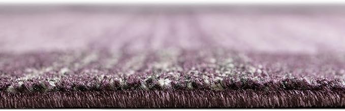Rugs.com Angelica Collection Rug – 6' x 9' Violet Medium Rug Perfect for Bedrooms, Dining Rooms, Living Rooms