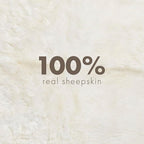 Real Sheepskin Rug 4x6 ft | Sheepskin Rugs for Living Room and Sofa | Bedside Rugs for Bedrooms | Large Fluffy Rug is Breathable & Heat-regulating in Color White