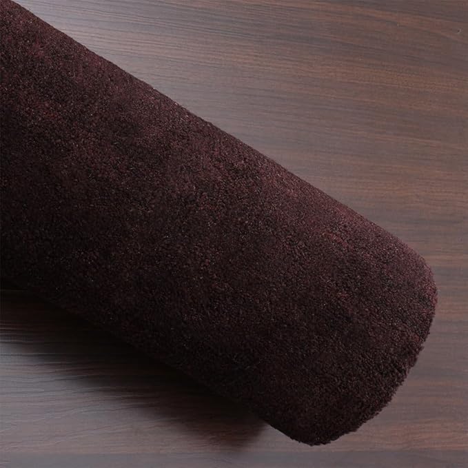 Rugsotic Carpets Hand Knotted Gabbeh Wool 5'x8' Area Rug Solid Brown L00111