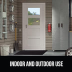 GORILLA GRIP Front Door Mat, 35x23, Indoor Outdoor Ultra Absorbent HydroAbsorb Doormat, Absorbs Up to 5.7 Cups of Water, Stain and Fade Resistant, Rubber Backing Doormats, Captures Dirt, Black