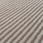 Revival Rugs Stripe 5'3"x8' Washable Area Rug for Living Room Bedroom - 100% Recycled Oeko-TEX Certified, Medium Pile, Taupe