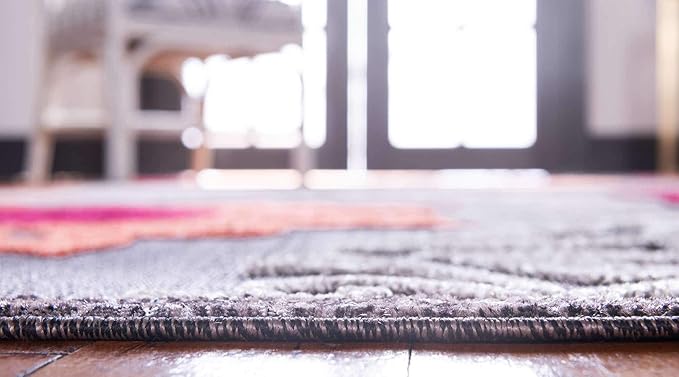 Unique Loom Outdoor Modern Collection Area Rug - Chicago (9' x 12' 2" Rectangle, Brown/ Orange)