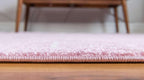 Unique Loom Trellis Frieze Collection Area Rug - Geometric (7' 10" x 10' Oval, Light Pink/ Ivory)