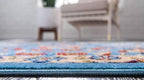 Unique Loom Espahan Collection Area Rug - Cape Cod (4' 1" x 6' 1" Rectangle, Blue/ Black)