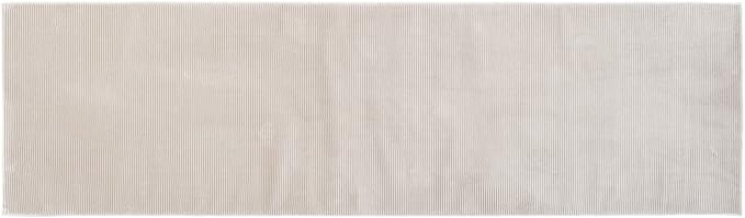 Revival Rugs Stripe 2'7"x9' Machine Washable Runner Rug for Hallway Entryway - 100% Recycled Oeko-TEX Certified, Medium Pile, Taupe