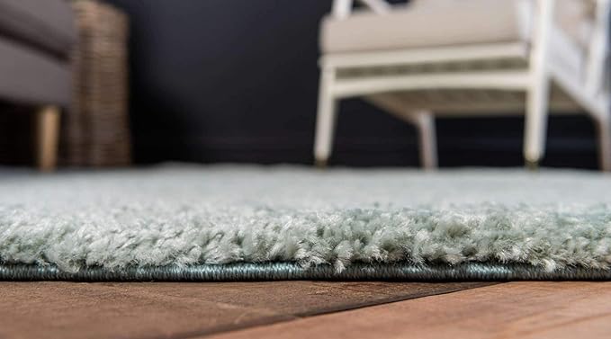 Unique Loom Solo Collection Area Rug - Calabasas (2' 2" x 3' 1" Rectangle, Light Blue)