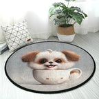 Soft & Washable Teacup Dog Rug Non-Slip, Perfect for Indoors/Outdoors Ideal for Living Room, Bedroom, and Entryway 3ft