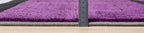 Geometric Area Rug - Decorative Home & Office Rug - Indoor Carpet for Living Room, Bedroom, Family or Dining Room - Non-Fading Polyester Material, Stain-Proof - Made in Turkey - Purple, 8 x 10
