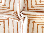 GLN Rugs Contemporary Collection - Machine Washable Area Rug, Contemporary Washable, Non Slip, Low Pile Chenille Rug, Living Room, Bedroom, Kitchen Rug (4' x 6' Orange Beige)