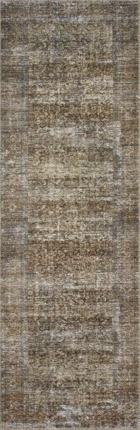 Loloi Amber Lewis Billie Collection, Tobacco & Rust 6'-0" x 9'-0" Area Rug – Antique & Distressed Accent Rugs for Living Room, Bedroom, Entryway & Hallway, No Shed High Traffic Area Home Decor Rug
