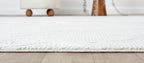 Adel Modern Area Rug for Living Room, 5x7 Rustic Distressed Abstract Cream Neutral Rug, Medium Pile Stain Resistant Carpet for Bedroom, Dining Room or Kitchen (5' x 7', Cream)