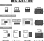 HUGEAR 4x6 Machine Washable Rugs Black Grey Hallway Area Rug Indoor Accent Rug Floral Low Pile Carpet Soft Throw Rug Bedroom Living Room Office Dining Room Kitchen Laundry Room Non Slip