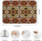 Geometric Pattern Bath Mats for Bathroom American Navajo Style Aztec Floor Bath Rugs Machine Washable Bathmat Carpet Rug Room Decor for Shower Floor 20 X 31 Inch Mat