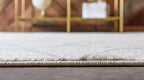 Unique Loom Trellis Frieze Collection Area Rug - Geometric (6' Square, Ivory/ Gray)