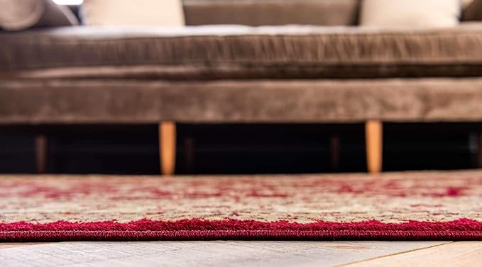 Unique Loom Voyage Collection Traditional Oriental Classic Intricate Design Area Rug (5' 0 x 8' 0 Rectangular, Red/Gold)