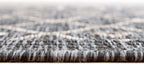 Unique Loom Outdoor Trellis Collection Area Rug - Tribal Trellis (10' 8" Square, Charcoal Gray/ Natural)