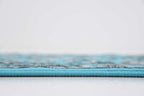 Unique Loom Sialk Hill Collection Area Rug - Washington (2' 11" x 16' 5" Runner Turquoise/Black)