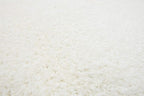 Unique Loom Solo Collection Area Rug - Calabasas (6' 1" Round, Snow White)