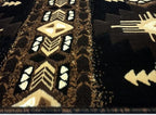 YHSF South West Native American Area Rug C318 - Easy Clean, Thick, Soft, Durable Native Tribal American Indian Inspired Rug for Bedroom/Living Room and More - Black, 2 Feet x 7 Feet