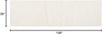 Revival Rugs Stripe 2'7"x9' Machine Washable Runner Rug for Hallway Entryway - 100% Recycled Oeko-TEX Certified, Medium Pile, Beige, Cream